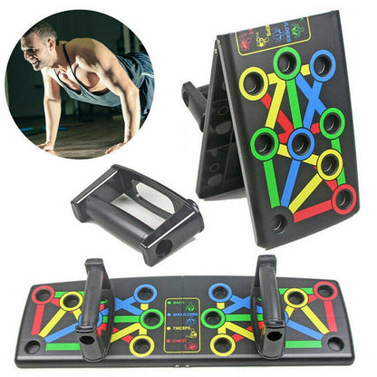 Foldable 14 in 1 Push up Board Fitness Workout Train Gym Muscle Exercise Press