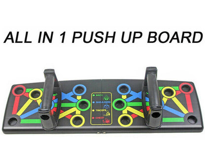 Foldable 14 in 1 Push up Board Fitness Workout Train Gym Muscle Exercise Press